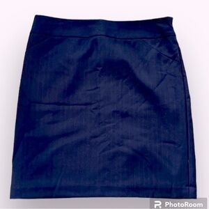 🍕🪻New Amanda + Chelsea pencil skirt blue lined contemporary fit size 10 CLOSEOUT